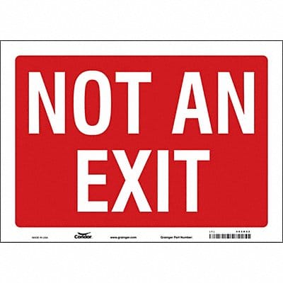 Safety Sign 10 in x 14 in Vinyl