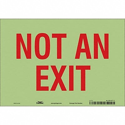 Safety Sign 7 in x 10 in Glow Vinyl