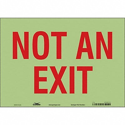 Safety Sign 10 in x 14 in Glow Vinyl