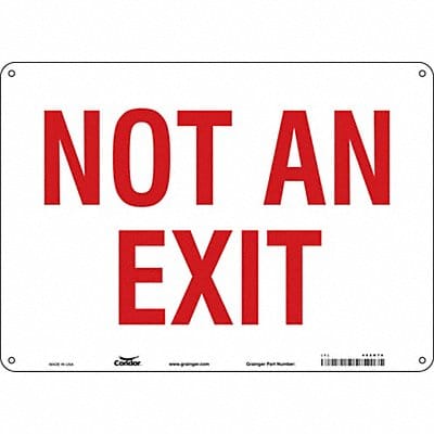 Safety Sign 10 in x 14 in Polyethylene