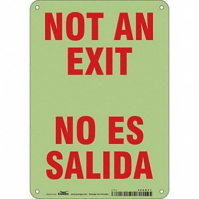 Safety Sign 10 in x 7 in Polyethylene