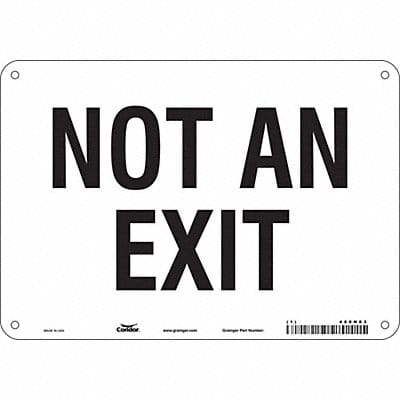 Safety Sign 7 in x 10 in Aluminum