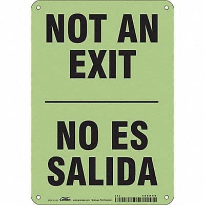 Safety Sign 10 in x 7 in Polyethylene