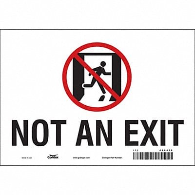 Safety Sign 7 in x 10 in Vinyl