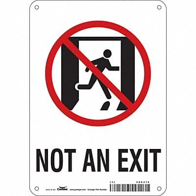 Safety Sign 10 in x 7 in Aluminum