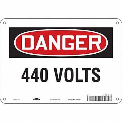 Safety Sign 7 in x 10 in Aluminum