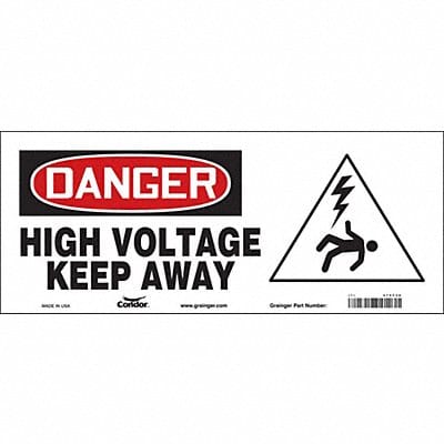 Safety Sign 7 in x 17 in Vinyl