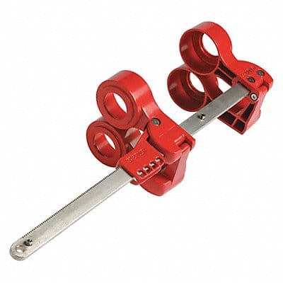 Blind Flange Lockout Device Red