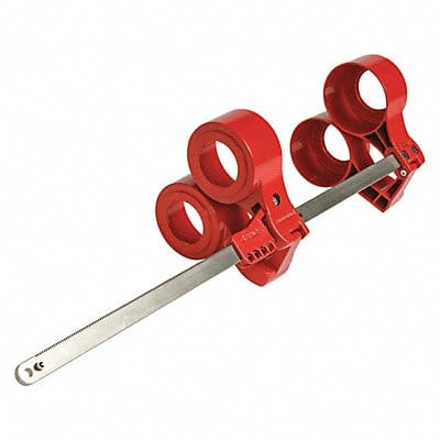 Blind Flange Lockout Device Red