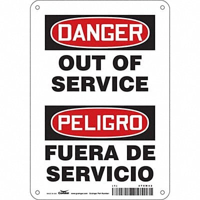 Safety Sign 10 inx7 in Aluminum