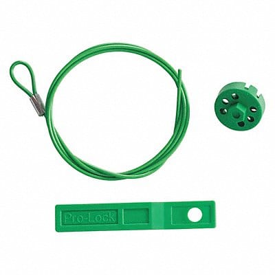 Cable Lockout Green 5 ft L Cable