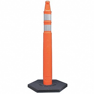 Delineator Post W/Base Orange HDPE 43 H