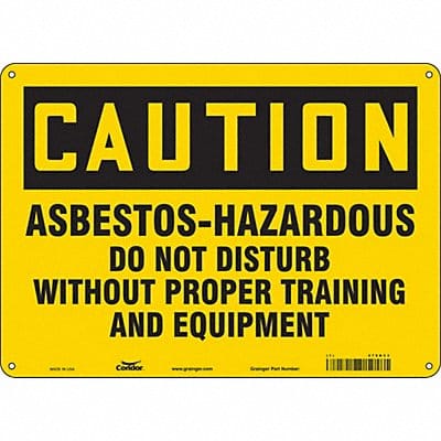 Safety Sign 10 in x 14 in Polyethylene