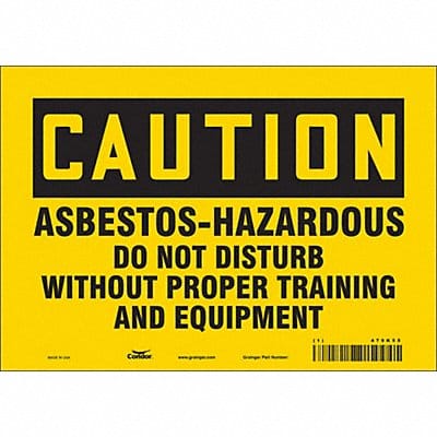 Safety Sign 7 in x 10 in Vinyl