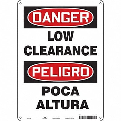 Safety Sign 14 in x 10 in Polyethylene