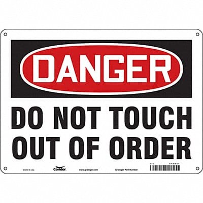 Safety Sign 10 inx14 in Aluminum