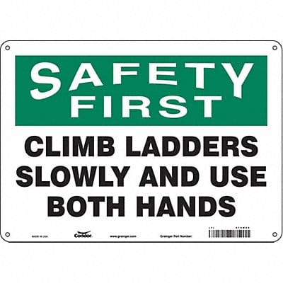 Safety Sign 10 inx14 in Aluminum