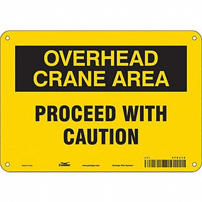 Safety Sign 7 in x 10 in Aluminum