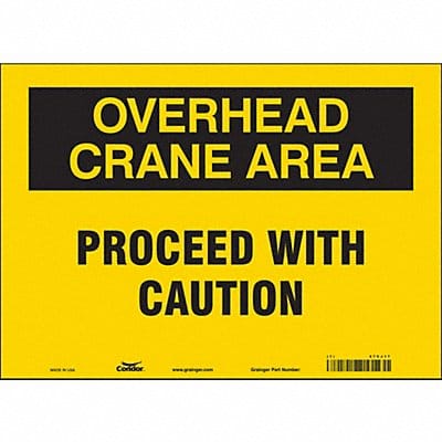 Safety Sign 10 inx14 in Vinyl