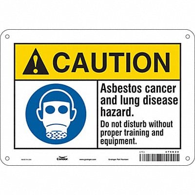 Safety Sign 7 in x 10 in Aluminum