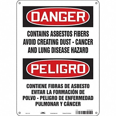 Safety Sign 14 inx10 in Polyethylene