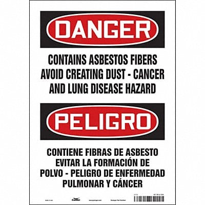 Safety Sign 14 in x 10 in Vinyl