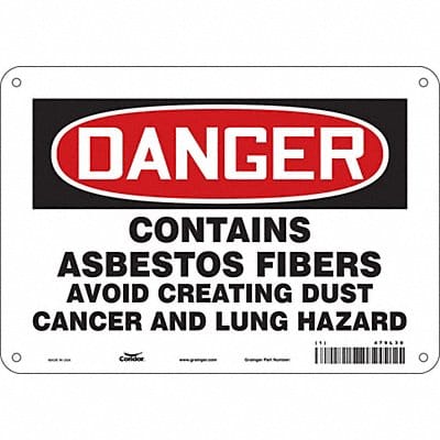 Safety Sign 7 in x 10 in Aluminum