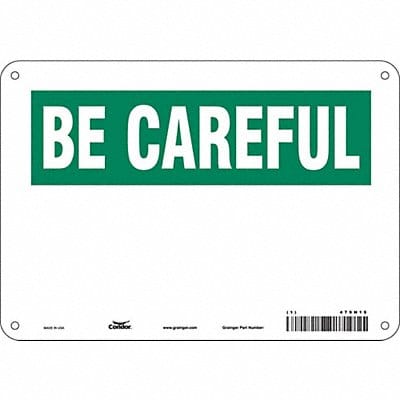 Safety Sign 7 in x 10 in Aluminum