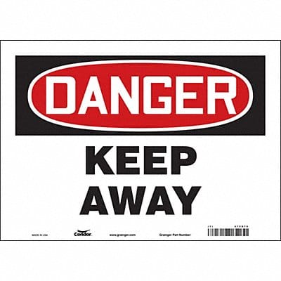 Safety Sign 10 in x 14 in Vinyl