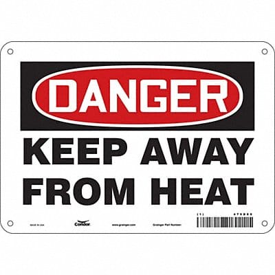 Safety Sign 7 in x 10 in Polyethylene