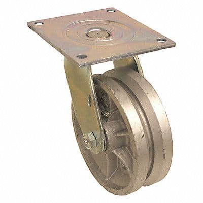 V-Groove Track-Wheel Plate Caster Swivel