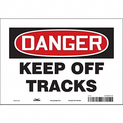 Safety Sign 7 in x 10 in Vinyl