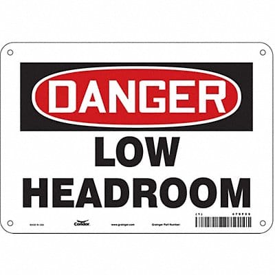 Safety Sign 7 in x 10 in Aluminum