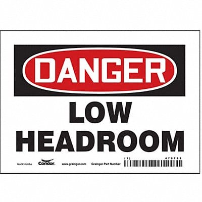 Safety Sign 5 inx7 in Vinyl