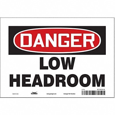 Safety Sign 7 in x 10 in Vinyl