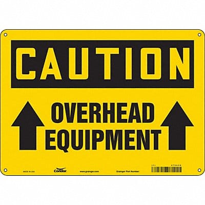 Safety Sign 10 in x 14 in Polyethylene