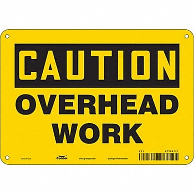 Safety Sign 7 in x 10 in Aluminum