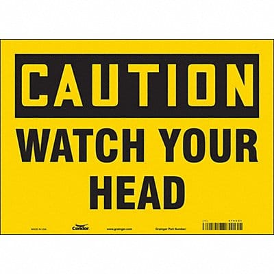 Safety Sign 10 in x 14 in Vinyl