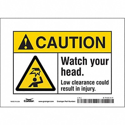 Safety Sign 5 inx7 in Vinyl