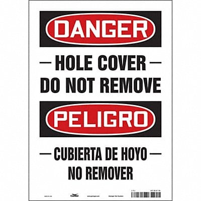 Safety Sign 14 in x 10 in Vinyl