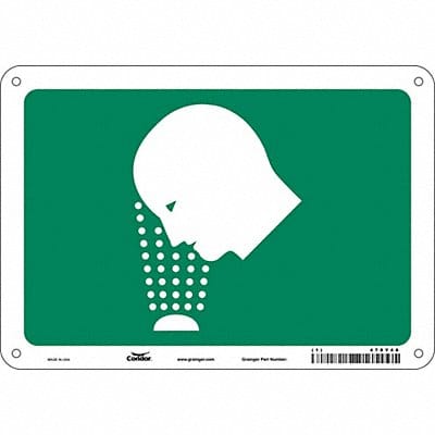 Safety Sign 7 in x 10 in Aluminum