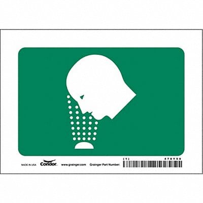 Safety Sign 5 in x 7 in Vinyl