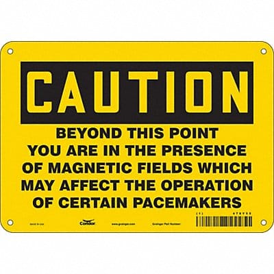 Safety Sign 7 inx10 in Polyethylene