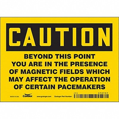 Safety Sign 5 inx7 in Vinyl