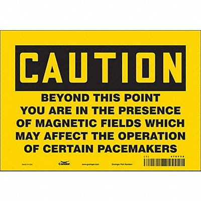 Safety Sign 7 inx10 in Vinyl