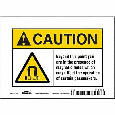 Safety Sign 5 inx7 in Vinyl