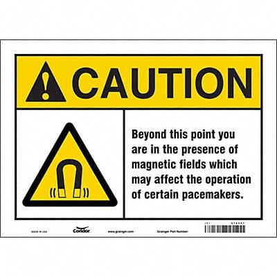 Safety Sign 10 inx14 in Vinyl