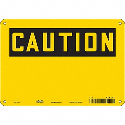 Safety Sign 7 inx10 in Polyethylene