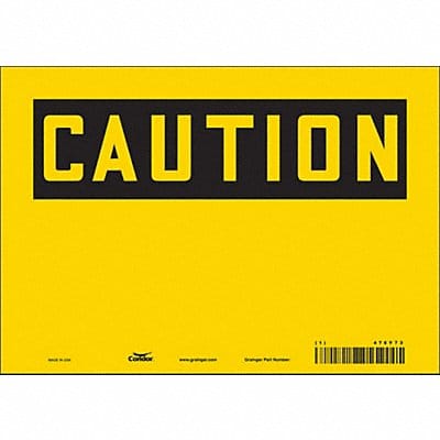 Safety Sign 7 inx10 in Vinyl