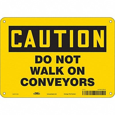 Safety Sign 7 in x 10 in Aluminum